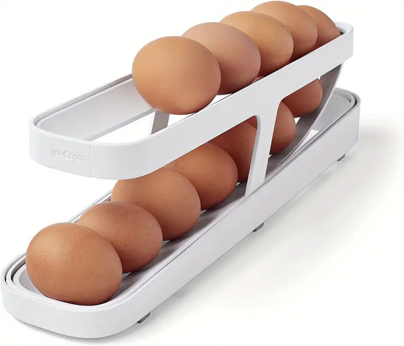 1pc Plastic Egg Holder for Fridge Storage Organizer