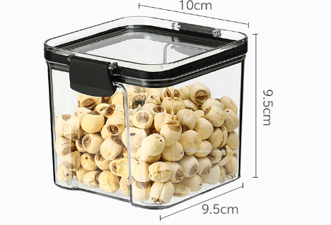 Transparent Plastic Storage Jars for Home Use