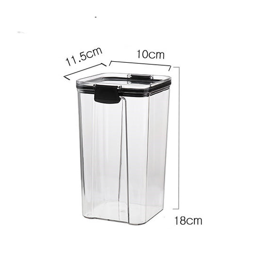 Transparent Plastic Storage Jars for Home Use