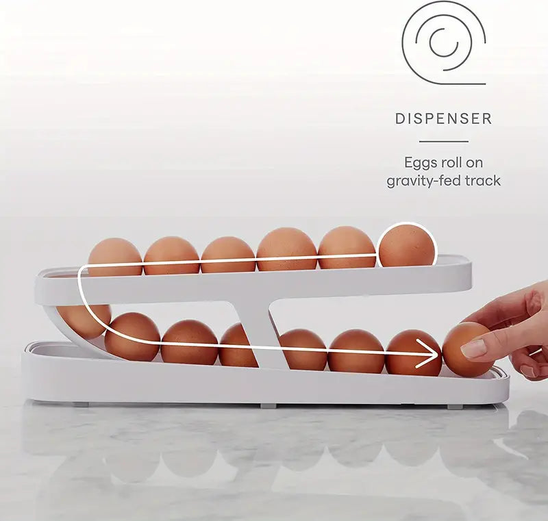 1pc Plastic Egg Holder for Fridge Storage Organizer