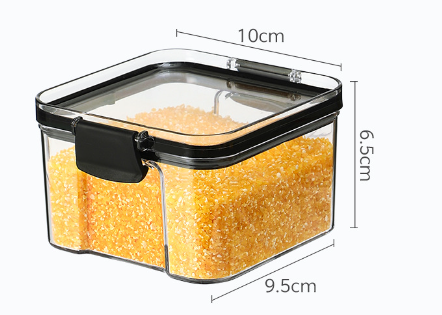 Transparent Plastic Storage Jars for Home Use