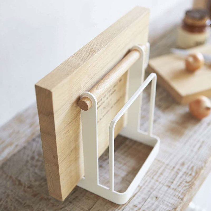 Multi-Layer Kitchen Shelf for Cutting Boards and Pots