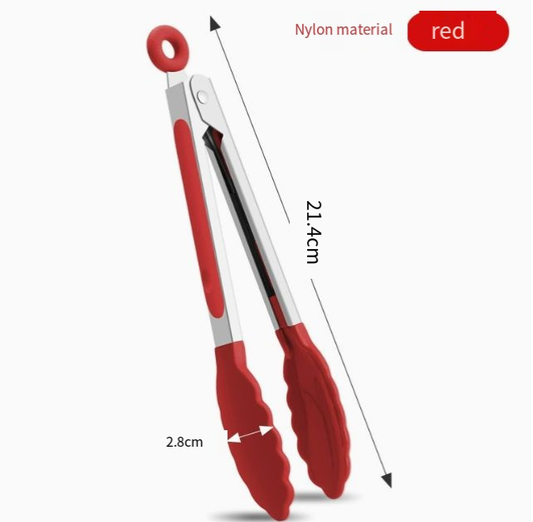 7″ Silicone Tip Kitchen Tongs