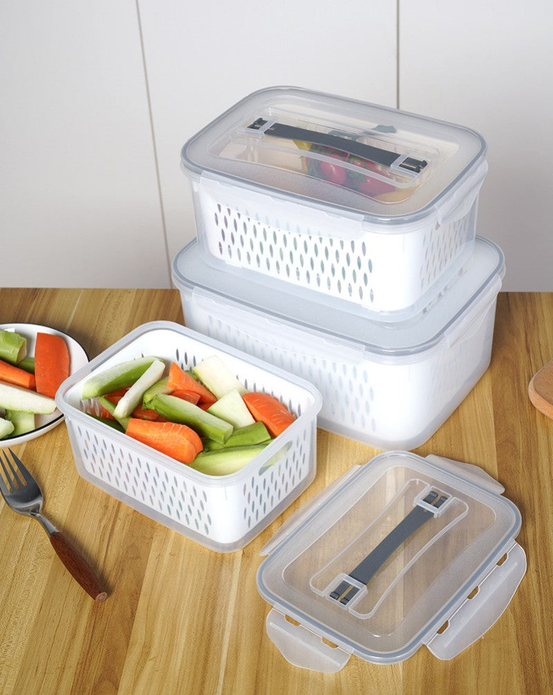 Fridge Organizer for Fresh Fruits and Vegetables Storage