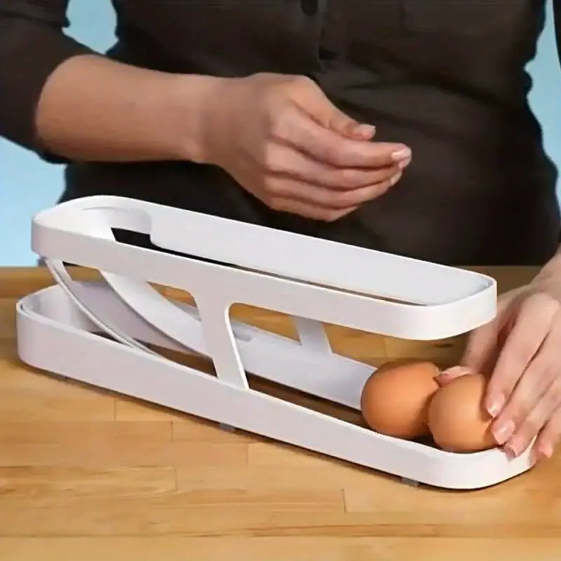 1pc Plastic Egg Holder for Fridge Storage Organizer