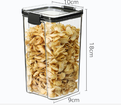 Transparent Plastic Storage Jars for Home Use