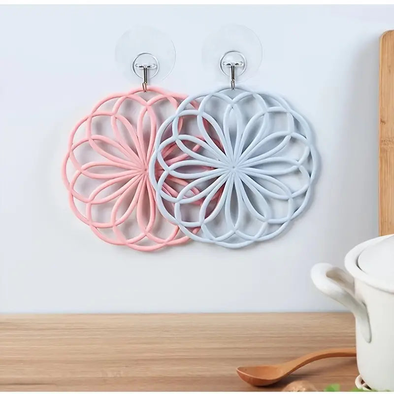 4pcs Silicone Non-Slip Trivets for Hot Pots and Pans
