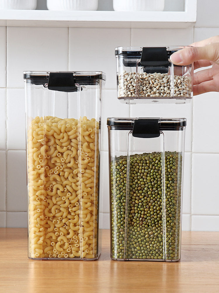 Transparent Plastic Storage Jars for Home Use