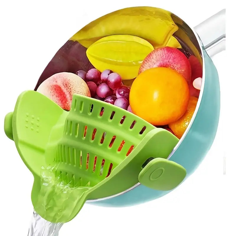 Clip-on Silicone Filter for Pots and Bowls (1 Piece)