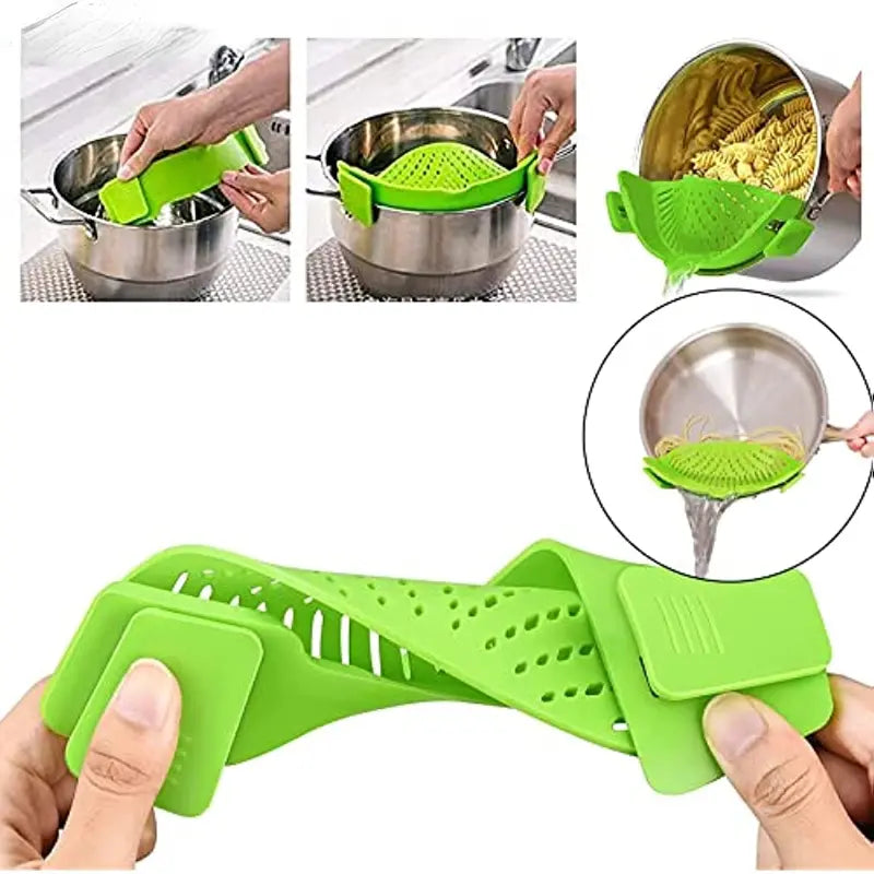 Clip-on Silicone Filter for Pots and Bowls (1 Piece)