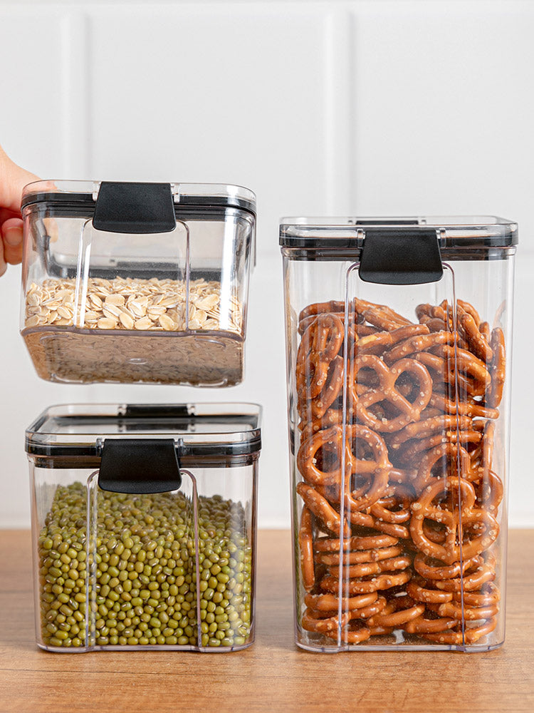 Transparent Plastic Storage Jars for Home Use