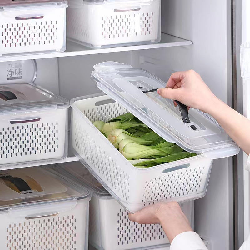 Fridge Organizer for Fresh Fruits and Vegetables Storage