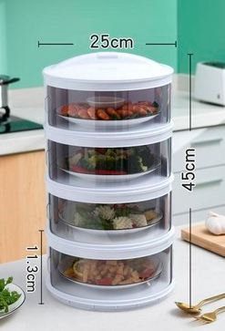 Stackable Transparent Food Dome for Kitchen and Fridge