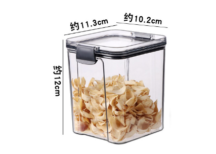 Transparent Plastic Storage Jars for Home Use