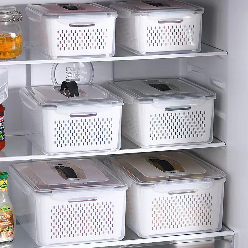 Fridge Organizer for Fresh Fruits and Vegetables Storage