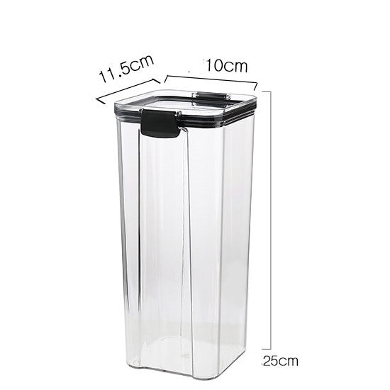Transparent Plastic Storage Jars for Home Use
